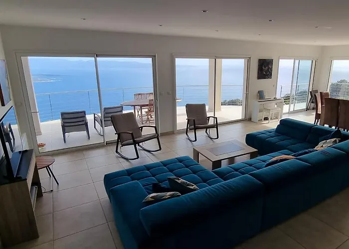 De Standing Piscine Chauffée Vue Corse Du Sud Villa Coti-Chiavari (Corsica)